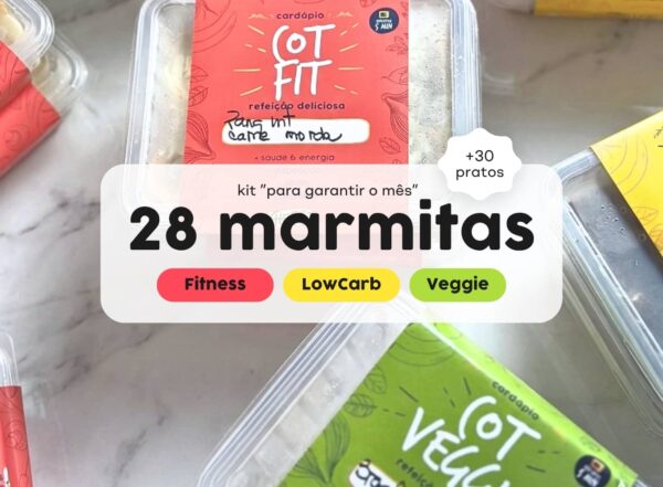 Chefcot - Kit 28 marmitas "para garantir o mês"
